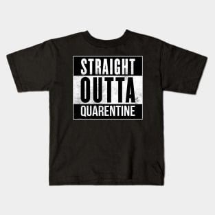 Straight Outta Quarentine Kids T-Shirt